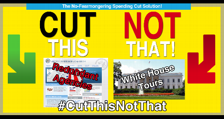 cut redundant agencies before cancelling White House tours